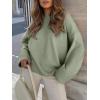 imageANRABESS Womens Oversized Sweaters 2025 Long Sleeve Fuzzy Knit Casual Chunky Pullover Sweater Fall Outfits ClothesSage Green