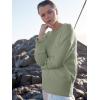 imageANRABESS Womens Oversized Sweaters 2025 Long Sleeve Fuzzy Knit Casual Chunky Pullover Sweater Fall Outfits ClothesSage Green