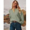 imageANRABESS Womens Oversized Sweaters 2025 Long Sleeve Fuzzy Knit Casual Chunky Pullover Sweater Fall Outfits ClothesSage Green