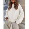 imageANRABESS Womens Oversized Sweaters 2025 Long Sleeve Fuzzy Knit Casual Chunky Pullover Sweater Fall Outfits ClothesWhite
