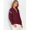 imageANRABESS Womens Quarter Zip Sweaters Fall Long Sleeve V Neck Shirts Collared Business Casual Tops Knit Pullover SweatshirtsBurgund