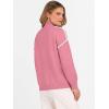imageANRABESS Womens Quarter Zip Sweaters Fall Long Sleeve V Neck Shirts Collared Business Casual Tops Knit Pullover SweatshirtsCoral Pink