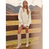 imageANRABESS Womens Sweater Dress Oversized Cable Knit Chunky Long Sleeve Short Dresses 2025 Fall Outfits Vacation Winter ClothesBeige