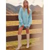 imageANRABESS Womens Sweater Dress Oversized Cable Knit Chunky Long Sleeve Short Dresses 2025 Fall Outfits Vacation Winter ClothesBlue