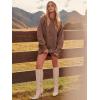 imageANRABESS Womens Sweater Dress Oversized Cable Knit Chunky Long Sleeve Short Dresses 2025 Fall Outfits Vacation Winter ClothesBrown