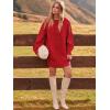 imageANRABESS Womens Sweater Dress Oversized Cable Knit Chunky Long Sleeve Short Dresses 2025 Fall Outfits Vacation Winter ClothesRed