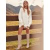 imageANRABESS Womens Sweater Dress Oversized Cable Knit Chunky Long Sleeve Short Dresses 2025 Fall Outfits Vacation Winter ClothesWhite
