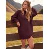 imageANRABESS Womens Sweater Dress Oversized Cable Knit Chunky Long Sleeve Short Dresses 2025 Fall Outfits Vacation Winter ClothesWine Red