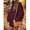 imageANRABESS Womens Sweater Dress Oversized Cable Knit Chunky Long Sleeve Short Dresses 2025 Fall Outfits Vacation Winter ClothesWine Red