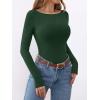 imageANRABESS Womens Thermal Shirts Builtin Bra Long Sleeve Tops Boat Neck Fleece Slim Fitted Basic Tee 2025 Fall Winter OutfitsForest Green
