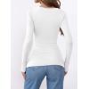 imageANRABESS Womens Thermal Shirts Builtin Bra Long Sleeve Tops Boat Neck Fleece Slim Fitted Basic Tee 2025 Fall Winter OutfitsWhite
