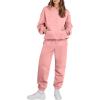 imageANRABESS Womens 2 Piece Outfits Lounge Hoodie Oversized Sweatshirt Jogger Sweatpants Y2K Tracksuit Sweatsuit Set Fall ClothesPink