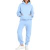imageANRABESS Womens 2 Piece Outfits Lounge Hoodie Oversized Sweatshirt Jogger Sweatpants Y2K Tracksuit Sweatsuit Set Fall ClothesSky