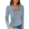 imageANRABESS Womens Cutout Tops Trendy Sexy Long Sleeve Shirts Ribbed Slim Fit Tee 2025 Fall Fashion Going Out Tshirts ClothesLight Blue
