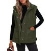 imageANRABESS Womens Fleece Vest Loose Warm Button Down Fall Fuzzy Sherpa Jackets Fuzzy Vest With Pockets Winter OuterwearOlive