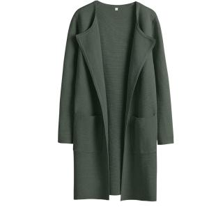 imageANRABESS Womens Cardigan Sweater Open Front Knit Long Coatigan Dressy Casual Jacket Coat 2025 Fall Outfits Classy ClothesArmy Green