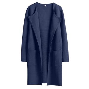 imageANRABESS Womens Cardigan Sweater Open Front Knit Long Coatigan Dressy Casual Jacket Coat 2025 Fall Outfits Classy ClothesNavy Blue
