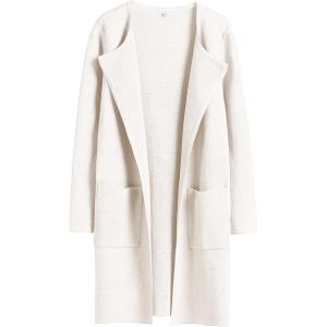 imageANRABESS Womens Cardigan Sweater Open Front Knit Long Coatigan Dressy Casual Jacket Coat 2025 Fall Outfits Classy ClothesOffwhite