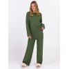 imageANRABESS 2 Piece Sets for Women Fall Fuzzy Fleece Pajama Sweater Knit Top Wide Leg Pants Loungewear 2025 Winter Cozy OutfitsLawn Green