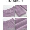 imageANRABESS 2 Piece Sets for Women Fall Fuzzy Fleece Pajama Sweater Knit Top Wide Leg Pants Loungewear 2025 Winter Cozy OutfitsPurple