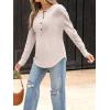 imageANRABESS Long Sleeve Shirts for Women Henley Tops Dressy Casual TShirts Blouses 2025 Fall Lightweight SweatersBegie