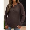 imageANRABESS Long Sleeve Shirts for Women Henley Tops Dressy Casual TShirts Blouses 2025 Fall Lightweight SweatersCoffee
