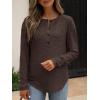 imageANRABESS Long Sleeve Shirts for Women Henley Tops Dressy Casual TShirts Blouses 2025 Fall Lightweight SweatersCoffee
