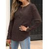 imageANRABESS Long Sleeve Shirts for Women Henley Tops Dressy Casual TShirts Blouses 2025 Fall Lightweight SweatersCoffee