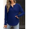 imageANRABESS Long Sleeve Shirts for Women Henley Tops Dressy Casual TShirts Blouses 2025 Fall Lightweight SweatersDeep Blue