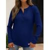 imageANRABESS Long Sleeve Shirts for Women Henley Tops Dressy Casual TShirts Blouses 2025 Fall Lightweight SweatersDeep Blue