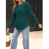 imageANRABESS Long Sleeve Shirts for Women Henley Tops Dressy Casual TShirts Blouses 2025 Fall Lightweight SweatersDeep Green