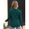 imageANRABESS Long Sleeve Shirts for Women Henley Tops Dressy Casual TShirts Blouses 2025 Fall Lightweight SweatersDeep Green