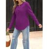 imageANRABESS Long Sleeve Shirts for Women Henley Tops Dressy Casual TShirts Blouses 2025 Fall Lightweight SweatersDeep Purple