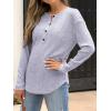imageANRABESS Long Sleeve Shirts for Women Henley Tops Dressy Casual TShirts Blouses 2025 Fall Lightweight SweatersGrey