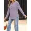 imageANRABESS Long Sleeve Shirts for Women Henley Tops Dressy Casual TShirts Blouses 2025 Fall Lightweight SweatersLight Purple