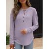 imageANRABESS Long Sleeve Shirts for Women Henley Tops Dressy Casual TShirts Blouses 2025 Fall Lightweight SweatersLight Purple