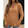 imageANRABESS Long Sleeve Shirts for Women Henley Tops Dressy Casual TShirts Blouses 2025 Fall Lightweight SweatersRust Orange