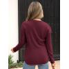 imageANRABESS Long Sleeve Shirts for Women Henley Tops Dressy Casual TShirts Blouses 2025 Fall Lightweight SweatersRust Red