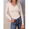 imageANRABESS Long Sleeve Shirts for Women Lace V Neck Rib Knit Slim Fit Basic Tee Tops 2025 Casual TShirt Going Out Fall OutfitsBeige