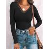 imageANRABESS Long Sleeve Shirts for Women Lace V Neck Rib Knit Slim Fit Basic Tee Tops 2025 Casual TShirt Going Out Fall OutfitsBlack