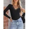 imageANRABESS Long Sleeve Shirts for Women Lace V Neck Rib Knit Slim Fit Basic Tee Tops 2025 Casual TShirt Going Out Fall OutfitsBlack