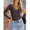 imageANRABESS Long Sleeve Shirts for Women Lace V Neck Rib Knit Slim Fit Basic Tee Tops 2025 Casual TShirt Going Out Fall OutfitsCoffee