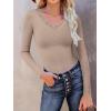 imageANRABESS Long Sleeve Shirts for Women Lace V Neck Rib Knit Slim Fit Basic Tee Tops 2025 Casual TShirt Going Out Fall OutfitsLight Camel