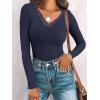 imageANRABESS Long Sleeve Shirts for Women Lace V Neck Rib Knit Slim Fit Basic Tee Tops 2025 Casual TShirt Going Out Fall OutfitsNavy Blue