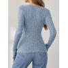imageANRABESS Long Sleeve Shirts for Women Sexy Sweater V Neck Ribbed Knit Slim Fit Wrap Top 2025 Fall Casual Fashion ClothesBlue