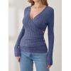 imageANRABESS Long Sleeve Shirts for Women Sexy Sweater V Neck Ribbed Knit Slim Fit Wrap Top 2025 Fall Casual Fashion ClothesDark Blue
