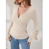 imageANRABESS Long Sleeve Shirts for Women Sexy Sweater V Neck Ribbed Knit Slim Fit Wrap Top 2025 Fall Casual Fashion ClothesLight Khaki