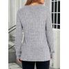 imageANRABESS Long Sleeve Shirts for Women V Neck Tunic Tops Business Casual Loose Fall Lightweight Sweaters Fashion Clothes 2025Grey