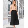 imageANRABESS Maxi Skirts for Women Tulle Long Tiered Elastic High Waisted A Line Flowy Dressy Casual Skirt 2025 Fall TrendyBlack