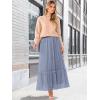 imageANRABESS Maxi Skirts for Women Tulle Long Tiered Elastic High Waisted A Line Flowy Dressy Casual Skirt 2025 Fall TrendyGrey Blue